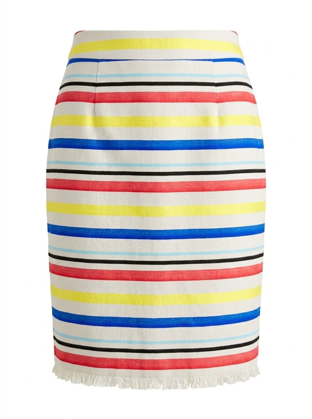 J.Crew E8728 Multicolor Striped Lined Skirt Women Size 4P